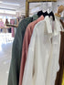 Summer Collar Down Oversize Shirt With Long Maxi Dress Sets